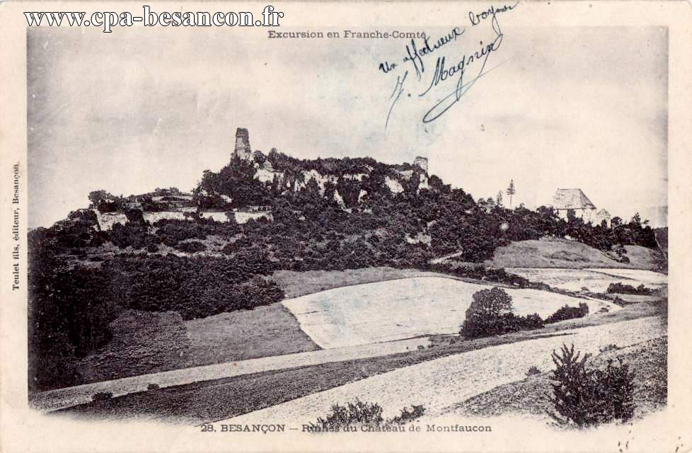 Excursion en Franche-Comté - 28. BESANÇON - Ruines du Château de Montfaucon